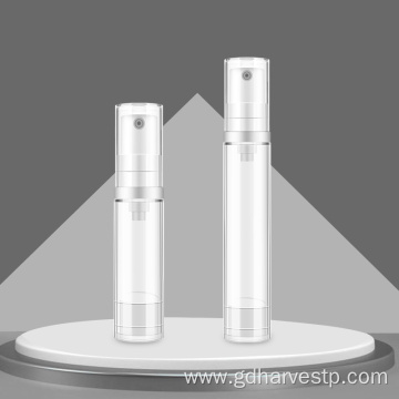 Cosmetic Plastic 15ml Clear Airless Spray Pump Bottle